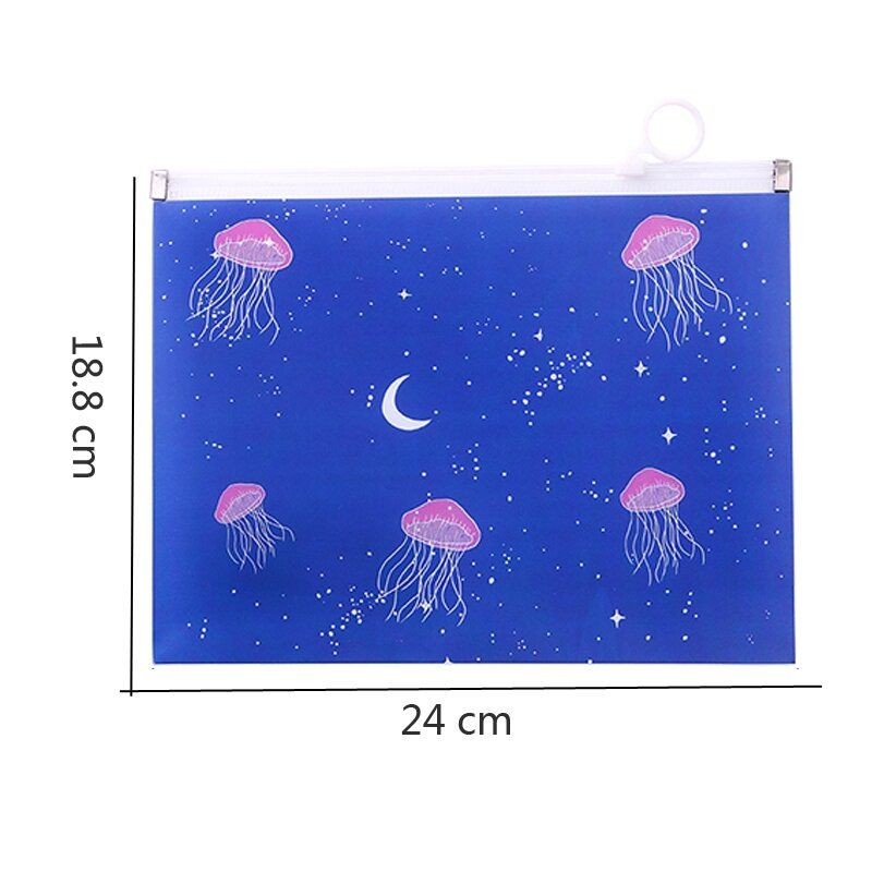 Túi Zip A5 , Bìa Đựng Tài Liệu A5 Trong Suốt Chống Nước (18x24cm)