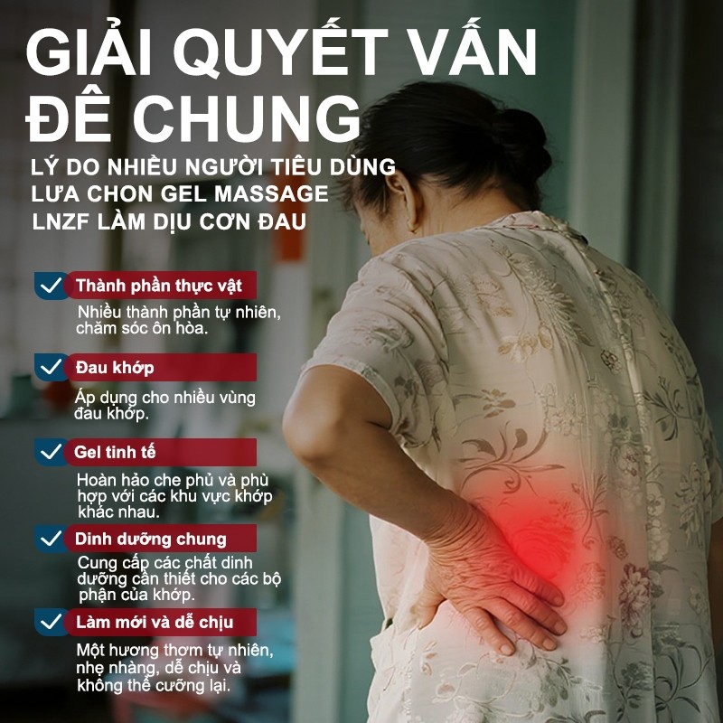 Kem massage giảm đau khớp HUANIZI, kem làm dịu cơ nhanh, thích hợp cho việc phục hồi đầu gối, thắt lưng, cổ, tay và chân