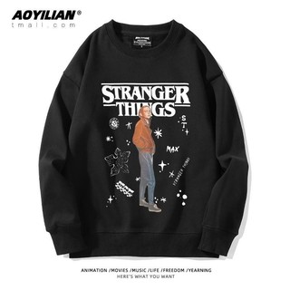 Cặp Đôi Stranger Things Cổ Tròn Dài Tay Cho Nam Nữ - Bộ Phim Truyền Hình Mỹ