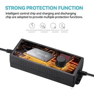 LOOKSHOW 3V-12V 24V 36V 2A 3A 5A Có Thể Điều Chỉnh AC Adapter Nguồn Biến Áp Cao Kết Nối Với DC Nữ Cá Sấu Kẹp L3R4