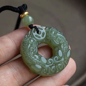 Mặt dây chuyền Pixiu với sapphire tự nhiên, thiết kế phong cách dân tộc tinh tế (dây ngẫu nhiên)