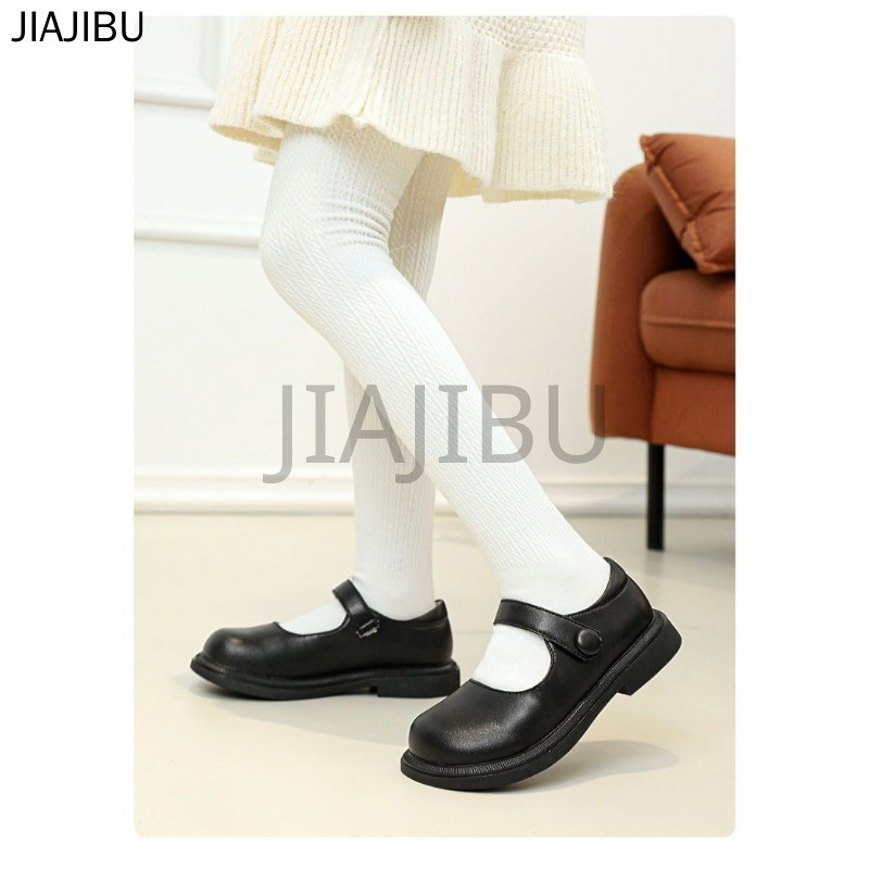 Giày Da Đế Mềm Phong Cách Nhật Bản Dễ Thương Cho Bé Gái Màu Be/đen Dùng Đi Học Korean Fashion Kids Cosplay Platform Mary Jane Doll Shoes Giày Bệt Đế Mềm Chống Trượt Kiểu Dáng Công Chúa Lolita Phong Cách Anh Dành Cho Biểu Diễn Khiêu Vũ