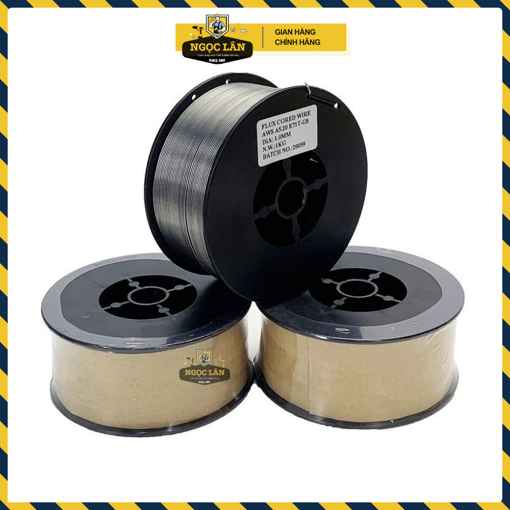 [Chính hãng] Cuộn dây hàn Btec, cuộn dây hàn MIG không dùng khí (CO2) 0.8mm -1.0mm, 1kg/cuộn
