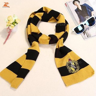 Khăn Harry Potter dệt kim, có huy hiệu nhà trường Hogwarts, phù hợp cho Giáng sinh và Halloween