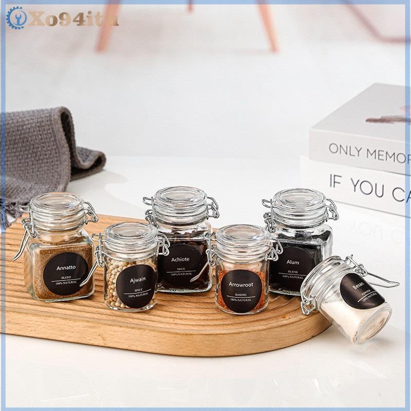 XOITU 50 / 100ml Chai Thủy Tinh Kín Bình Cho Nhà Bếp Thực Phẩm Dưa Hấu Trái Cây Đóng Hộp Trong Suốt Miệng Lớn Mứt Chai Bảo Quản Bình Hộ Gia Đình VN