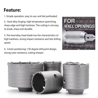 Mũi Khoan Rút Lõi Bê Tông Dành Lắp Máy Điều Hòa 30/35/40/45/50/60mm - Khoét Lỗ Tường Gạch Lỗ To Chuyên Nghiệp