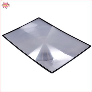 Tấm kính lúp PVC phẳng N & X A5 X3 trang sách Kính đọc sách phóng đại.