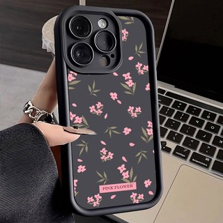 Ốp điện thoại Hoa Tươi Màu Hồng Hợp Thời Trang Cho iPhone 11 13 17 12 16 15 14 Pro Max X XS XR 7 8 6 Plus 17 AIR SE2020 16E Nhãn Dễ Thương Mắt Thiên Thần Bảo Vệ Mặt Sau Mềm