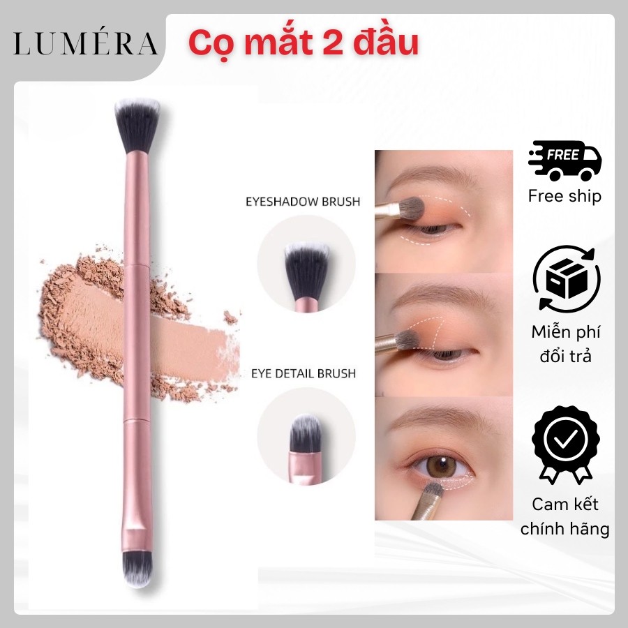 Cọ trang điểm, cọ đánh phấn mắt, cọ phấn tạo khối 2 đầu đa năng tiện dụng