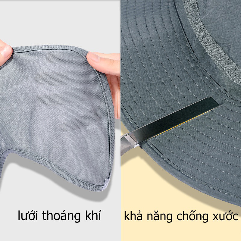 M6 Mũ Lưỡi Trai Ghống Nắng Tia UV Dùng Đi Gâu Gá / Leo Núi Mùa Hè Gho Nam Và Nữ MALAN