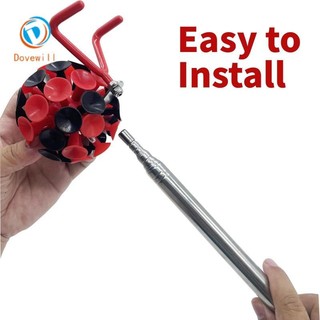 Dovewill Disc Golf Retriever - Phụ kiện chơi gôn thép không gỉ, kẹp điều chỉnh đa năng cho cây và bụi nước