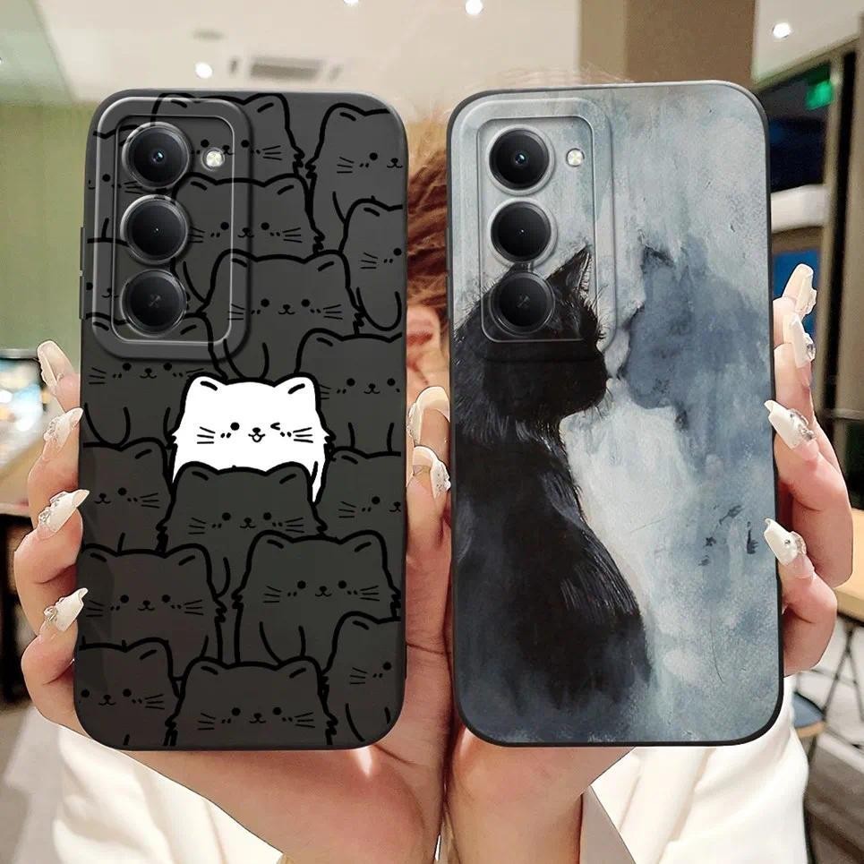 Ốp lưng Xiaomi Redmi 15 5G Funda Hoạt Hình Thỏ Gấu Trúc Sang Trọng Tranh Dành Cho Redmi15 Silicon Mềm Mặt Sau Vỏ Capa