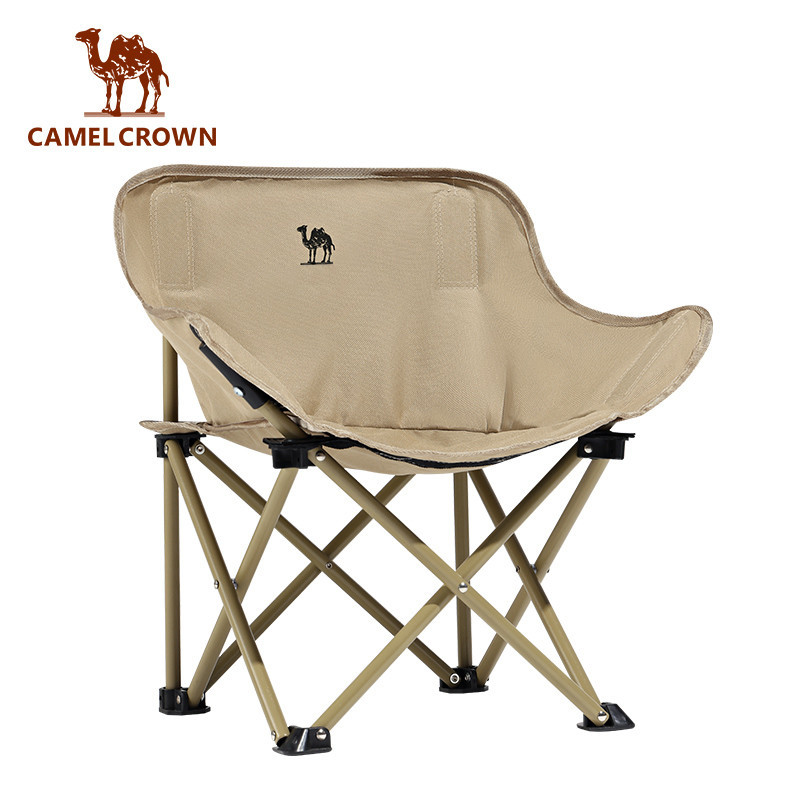 CAMEL CROWN Cắm Trại Ngoài Trời Ghế Gấp Di Động Mặt Trăng Ghế Câu Cá Đi Bộ Đường Dài