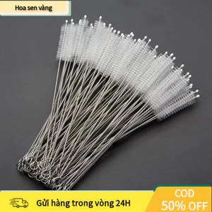 【24H】SET 5-10 Que Cọ Ống Hút Inox Dày - Dụng Cụ Vệ Sinh Ống In Out Hồ Cá - Chổi Cọ Bình Nước Cao Cấp