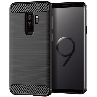 Ốp TPU Cho Samsung Galaxy S9 Plus Armor Sợi Carbon Mềm Silicon Ốp điện thoại Samsung S9Plus