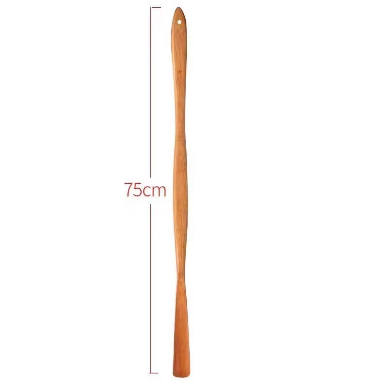 Gỗ Chắc Chắn Shoehorn Tay Cầm Dài Hộ Gia Đình Phụ Nữ Mang Thai Mang Giày Kéo Dài Dép Người Cao Tuổi Không Uốn Cong Trên Giày Nâng 10.2 8GZG