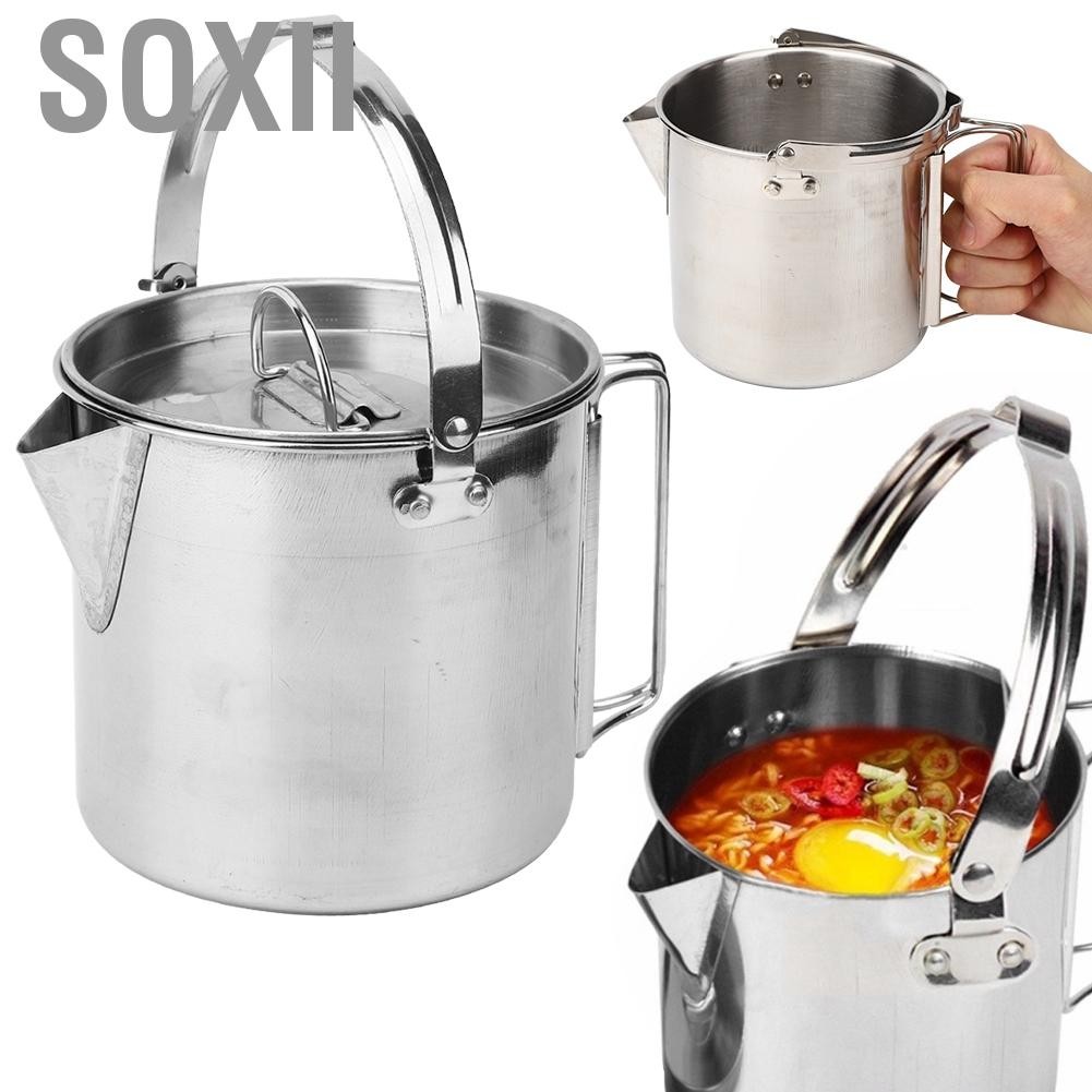 Soxii Nồi cà phê ấm đun nước bền cho nhà để cắm trại du lịch ngoài trời