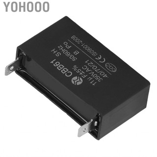 Yohooo Động cơ khởi động chạy bộ tạo xăng tụ điện cho điều hòa không khí 50/60Hz 350VAC 11UF CBB61 ABS
