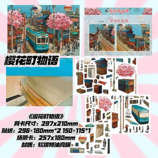 Taro Hộp Nhỏ 4.0 Chính Hãng Cảnh Quan Dán 3D Ba Chiều DIY Giải Nén Sổ Tay Dán Đa Cảnh Handmade Dán