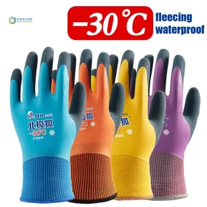 -30 độ Bảo quản lạnh Găng tay bảo hộ lao động Unisex Câu cá Găng tay làm việc chống gió nhiệt chống lạnh mới