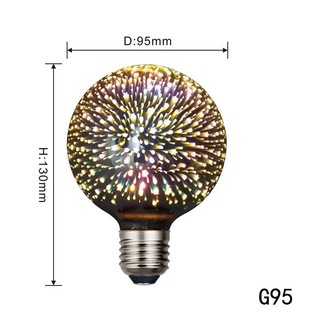 Đèn Lồng 3D Nhiều Màu Sắc Cao Thủy Tinh Trong Suốt Hoa Bóng Đèn LED Chủ Đề Nhà Hàng Bóng Đèn Sáng Tạo