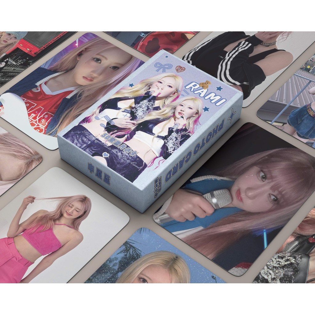 50-124 chiếc BM DRIP Thẻ Lomo ba chiều như thế BABYMONS7ER Photocards MONSTIEZ AHYEON ASA CHIQUITA PHARITA RAMI RORA RUKA Bưu thiếp Laser YM