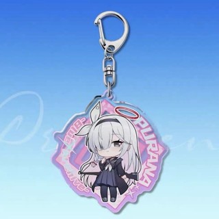Arona Plana Anime Móc Khóa Xanh Lưu Trữ ❈ Móc Chìa Khóa Nam Nữ Hoạt Hình Kawaii Hình Acrylic Móc Khóa Mặt Dây Chuyền Quà Tặng