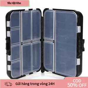 Hộp phụ kiện câu cá đa năng với chất liệu nhựa bền đẹp thích hợp cho cả người mới bắt đầu và người câu cá chuyên nghiệp