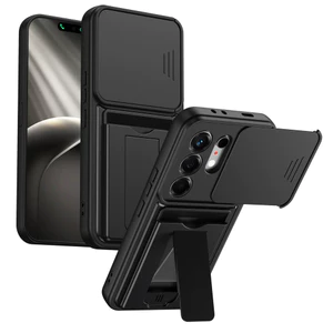 Tecno Camon 50 Ốp Lưng Trượt Khe Cắm Thẻ Cửa Sổ Giá Đỡ Vỏ Cho Tecno Camon 50 4G Vỏ Điện Thoại