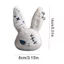 DWEL Dark Bunny Sang Trọng Búp Bê, Sang Trọng Thiết Kế Dễ Thương Thỏ Sang Trọng Móc Khóa, Dễ Thương Thêu Phong Cách Gothic Thân Thiện Với Da Thỏ Túi Quyến Rũ Bạn Bè Quà Tặng