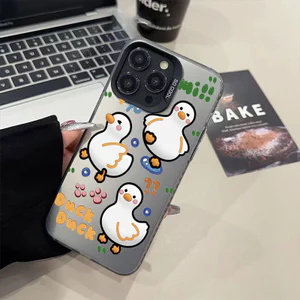 Vịt IMD Ốp Điện Thoại Cho iPhone 17 16 15 14 13 12 11 Pro Max Plus X Xr Xs Max 7 8 Plus Ốp Điện Thoại