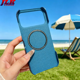 [JLK] Ốp từ tính họa tiết Kevlar bằng sợi Carbon sóng biển sang trọng mùa hè cho iPhone 17 Air 16 15 14 Plus 13 12 11 Pro Max Ốp lưng cứng điện thoại chống sốc