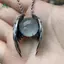 Springevenstar Punk Retro Màu Bạc Cánh Ma Tròn Mịn Đá Cra Pha Lê Mặt Dây Chuyền Nelace Cho Nữ Cá Tính Trang Sức Phụ Kiện Quà Tặng Springevenstar