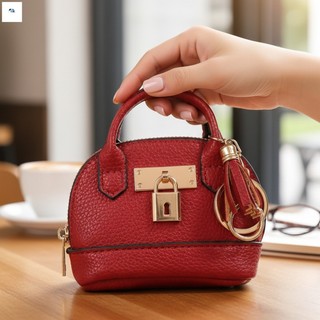 Ví đựng tiền xu Mini dành cho nữ Ví móc khóa thời trang Da tổng hợp bền Túi nhỏ dễ thương