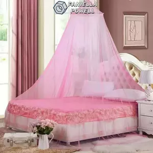 Lều chống muỗi FANIELLAPOWELL, Mùa hè 360 độ muỗi, Rèm giường vải lưới treo gia đình phong cách công chúa cho giường đôi