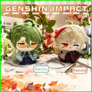PS1 Genshin Tác Động Q Phiên Bản Baizhu Kaedehara Kazuha Sang Trọng Búp Bê Quà Tặng Cho Bé Gái Túi Mặt Dây Chuyền Móc Khóa Đồ Chơi Cho Trẻ Em SP1