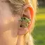 Tai nghe nhét tai theo chủ đề ếch tích hợp Mic HD có thể thoải mái Màu xanh lá cây Tai nghe dễ thương cho cuộc gọi Du lịch Quà tặng ngày lễ tình nhân Đẹp