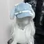 GHX Gothic Gothic Gothic Beret Kawaii Mũ Punk Xương Dài Tai Chó Con Mũ Dành Cho Nữ Bé Gái Cosplay Mũ Đa Năng Quà Tặng VN