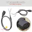 TOPTOOLCX E-Bike Motor Cable Bộ sạc dây nguồn màu đen cho phụ kiện xe đạp điện