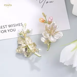 PNPIA- Thanh Lịch Retro Hoa Trâm Cài Thời Trang Phong Cách Trung Hoa Xòe Đa Năng Cao Cấp Thổ Cẩm Quần Áo Phụ Kiện Quà Tặng