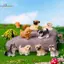 HL 1 Nhựa Thủ Công Hình Thu Nhỏ Nhỏ Cho Cây Cảnh Microlandscape Cổ Tích Trang Trí Sân Vườn Dễ Thương Chó Nhỏ Chó Con Trang Trí Động Vật LMWU