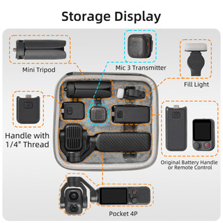 Dành Cho DJI OSMO Pocket 4 Pro Túi Bảo Quản Đa Năng Tiêu Chuẩn Gói Máy Đơn Túi POCKET 4P Hộp Bảo Quản Phụ Kiện Bảo Vệ