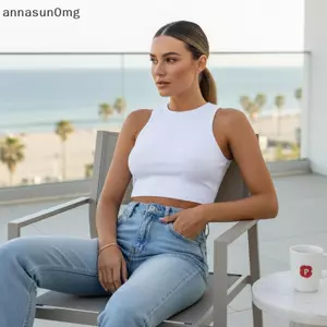 AA Nữ Tròn Ne Camisole Áo Vest Không Tay Mùa Hè Màu Trơn Áo Sơ Mi Ngắn Cho Thời Trang Hàng Ngày Nhìn VN