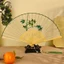 Thêu Gấp Quạt Tô Châu Thêu Quạt Retro Quạt Dễ Thương Bướm Hanfu Sườn Xám Sàn Diễn Hình Quạt Gấp