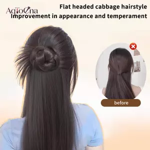 AqToCna Tóc Giả Đuôi Ngựa Kẹp Tóc Hoa Bud Vô Hình Mới, Phụ Kiện Tóc Nữ Thời Trang