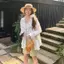 Áo sơ mi trắng dáng rộng chống nhăn mùa hè Slimer Look All-Match Lazy Style Jacket Top