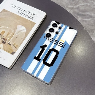 Bóng đá hợp thời trang Không. 10 Thích Hợp Cho Samsung A12 A255G S22ULTRA A56 A51 S26ULTRA A05S A14 A545G S23PLUS Ốp Mềm Chống Va Đập Bốn Góc Cạnh Mềm