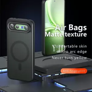 YJD Ốp Lưng Cho Vivo X300FE Matte Họa Tiết Túi Khí Thu Hút Từ Tính Không Bao Giờ Biến Màu Vàng Chống Rơi Điện Thoại