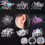 Bluelover 60 Cái / 200 Cái Nhiều Màu Sắc Chống Dị Ứng Nhựa Bông Tai Chống Rỉ Tai Stis Kit Mới
