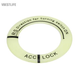 VBESTLIFE Vbestlife Acouto Đánh Lửa Công Tắc Vòng Trang Trí Ô Tô Xe Máy Dạ Quang Bắt Đầu Dừng Lỗ Khóa Vòng Tròn Bao Viền Đa Năng Trong Bóng Tối